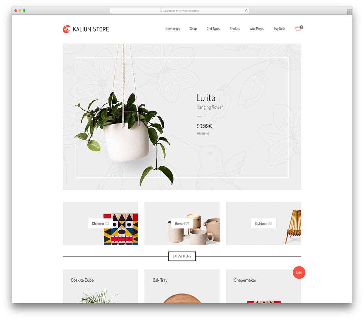 online shop web layout examples for small business