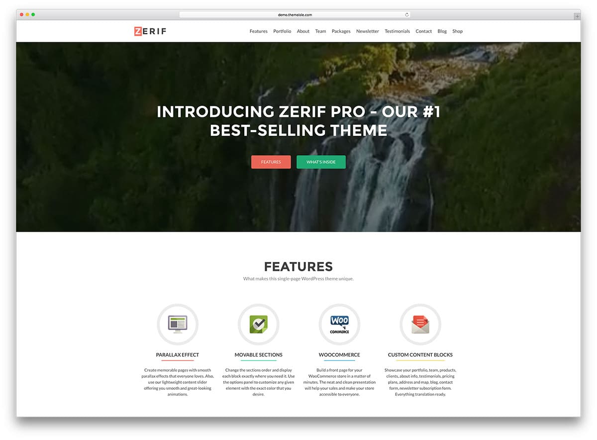 zerif pro creative flat design multipurpose theme web professional blog designer