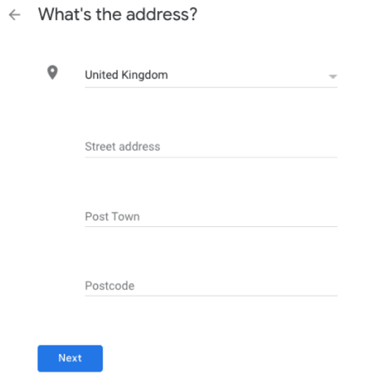 address GMB