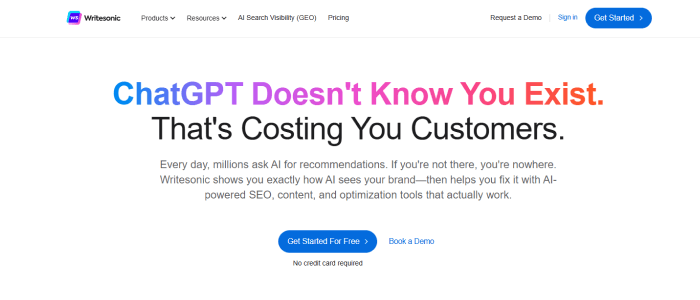 Writesonic: Optimized for Content & SEO Excellence