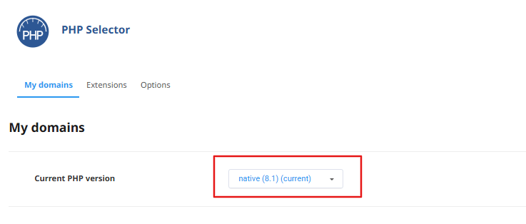 choose-your-desired-php-version